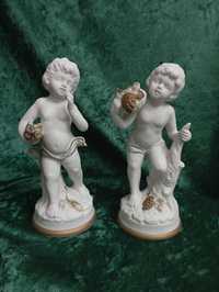 Figurki Amorki Porcelana cena za dwie sztuki
