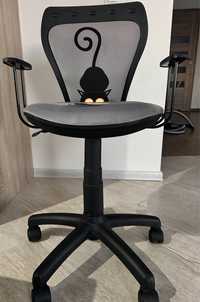Fotel obrotowy do biurka Kot i Mysz krzesło dla dzieci