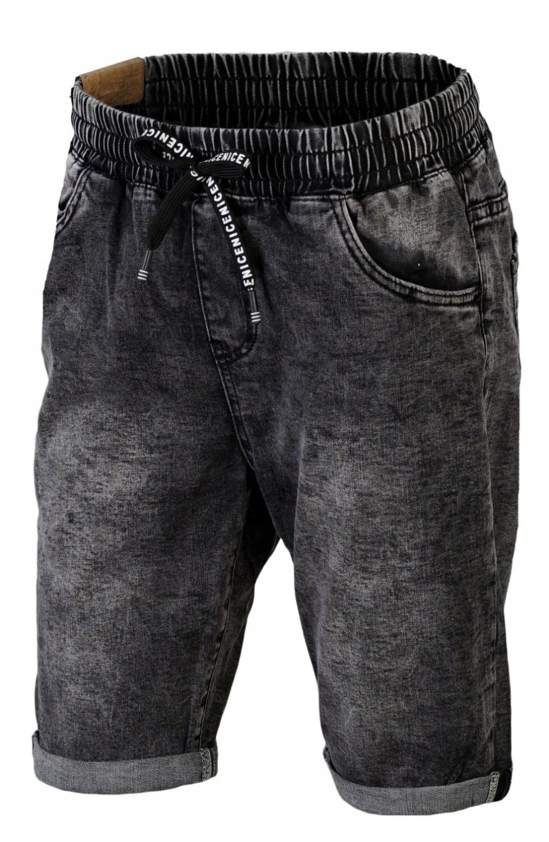 Męskie spodenki lato jeans Black Viman  rozmiar 40