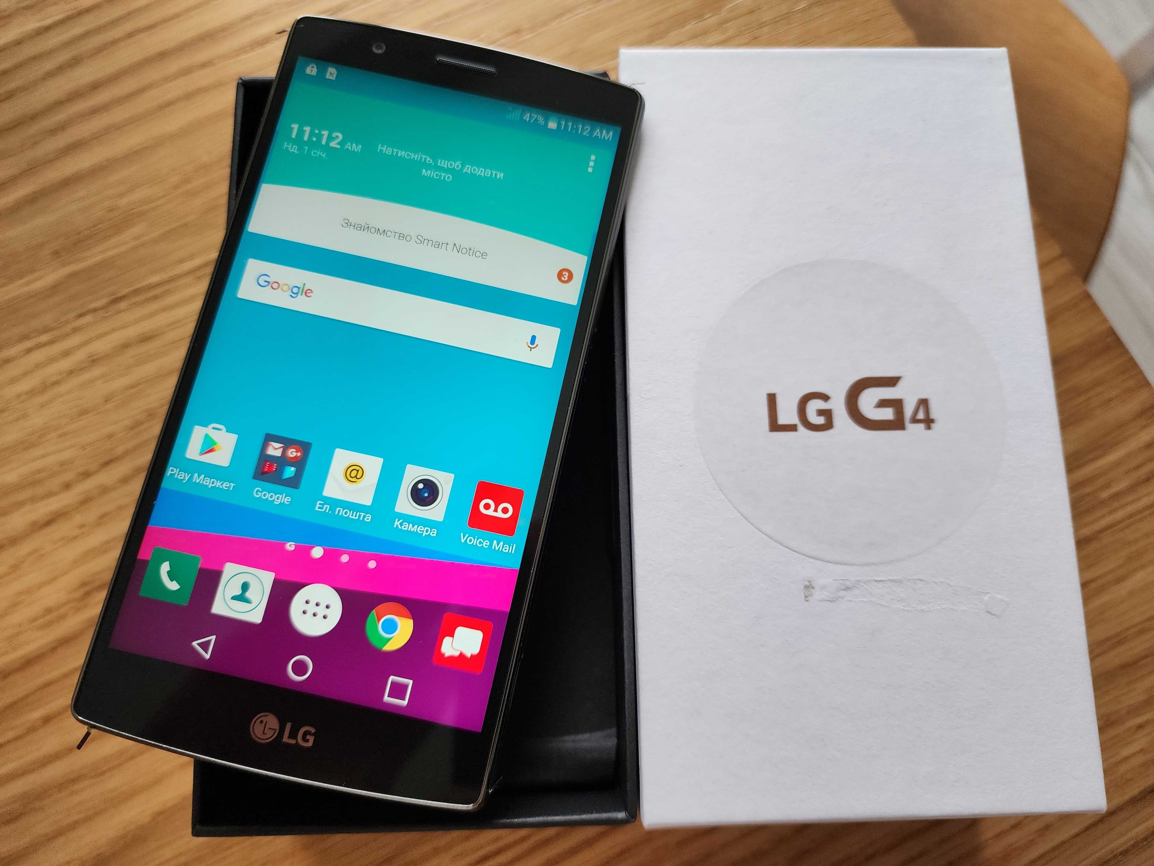LG G4 VS986 GRAY Neverlock 5.5", IPS, 2560x1440 Snapdragon 808 Новий