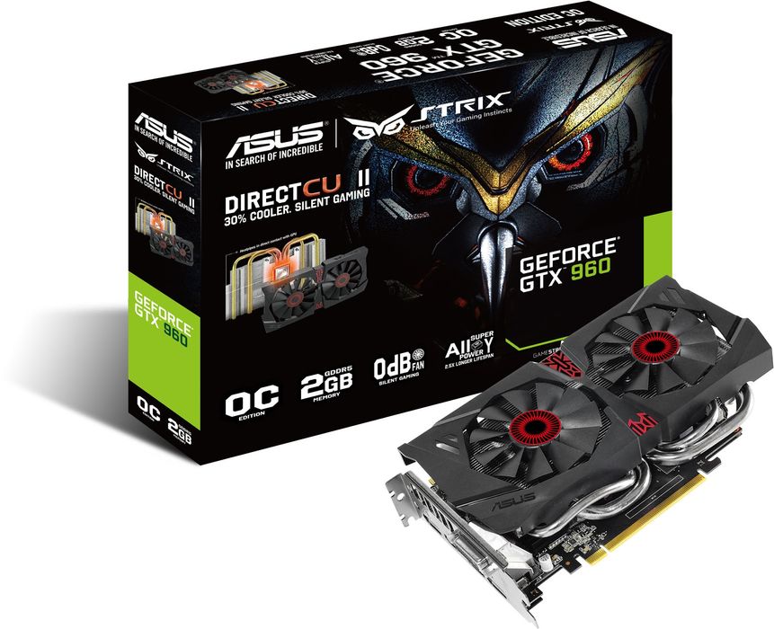ASUS strix GeForce GTX 960 2GB OC DirectCU II
