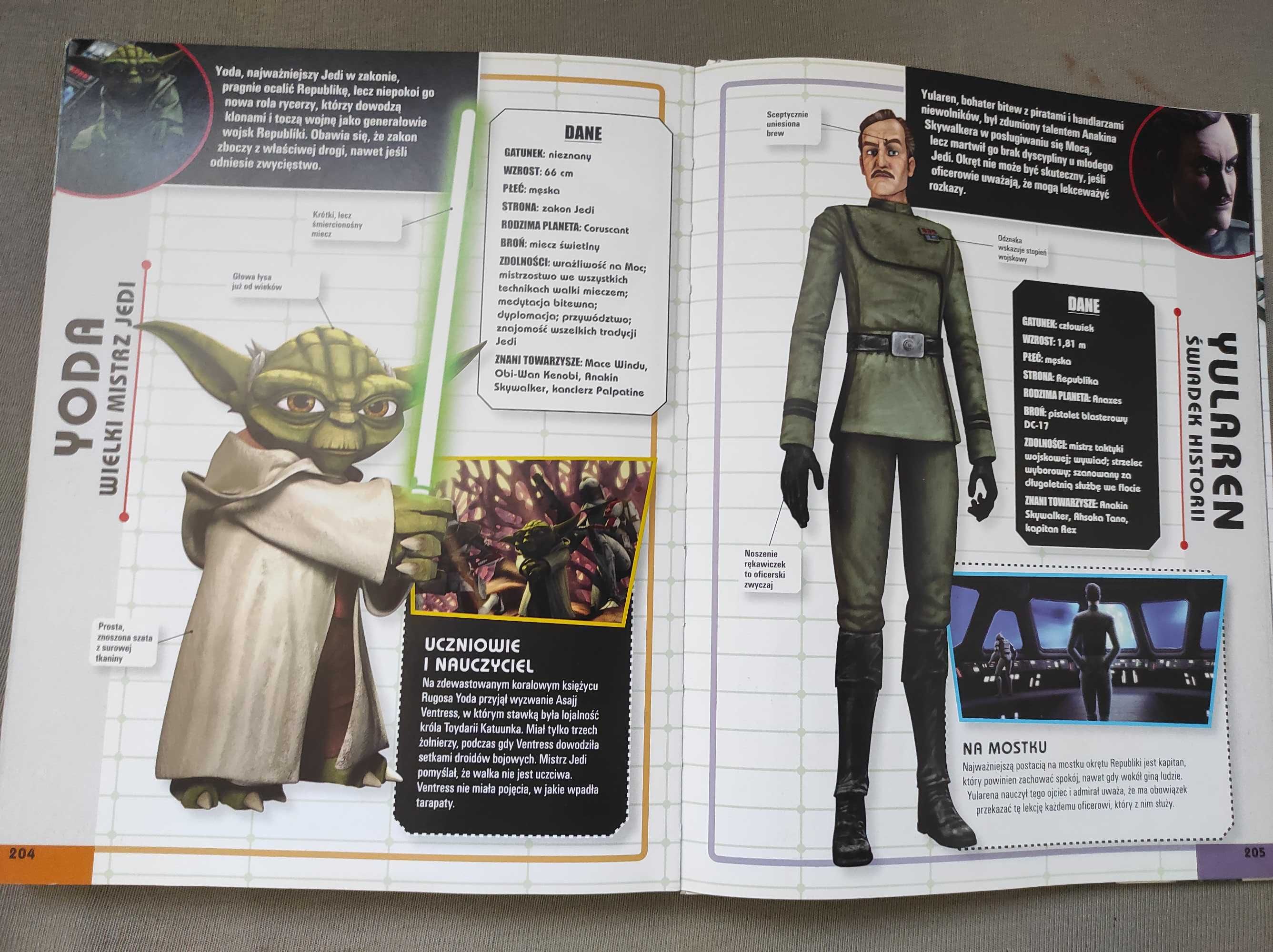 Star Wars The Clone Wars Encyklopedia postaci, piękna, barwna, tabele
