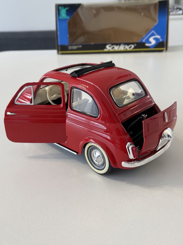 Model Fiat 500 open roof 1960 1/16 Solido 1:16 1/18 czerowny Koszalin