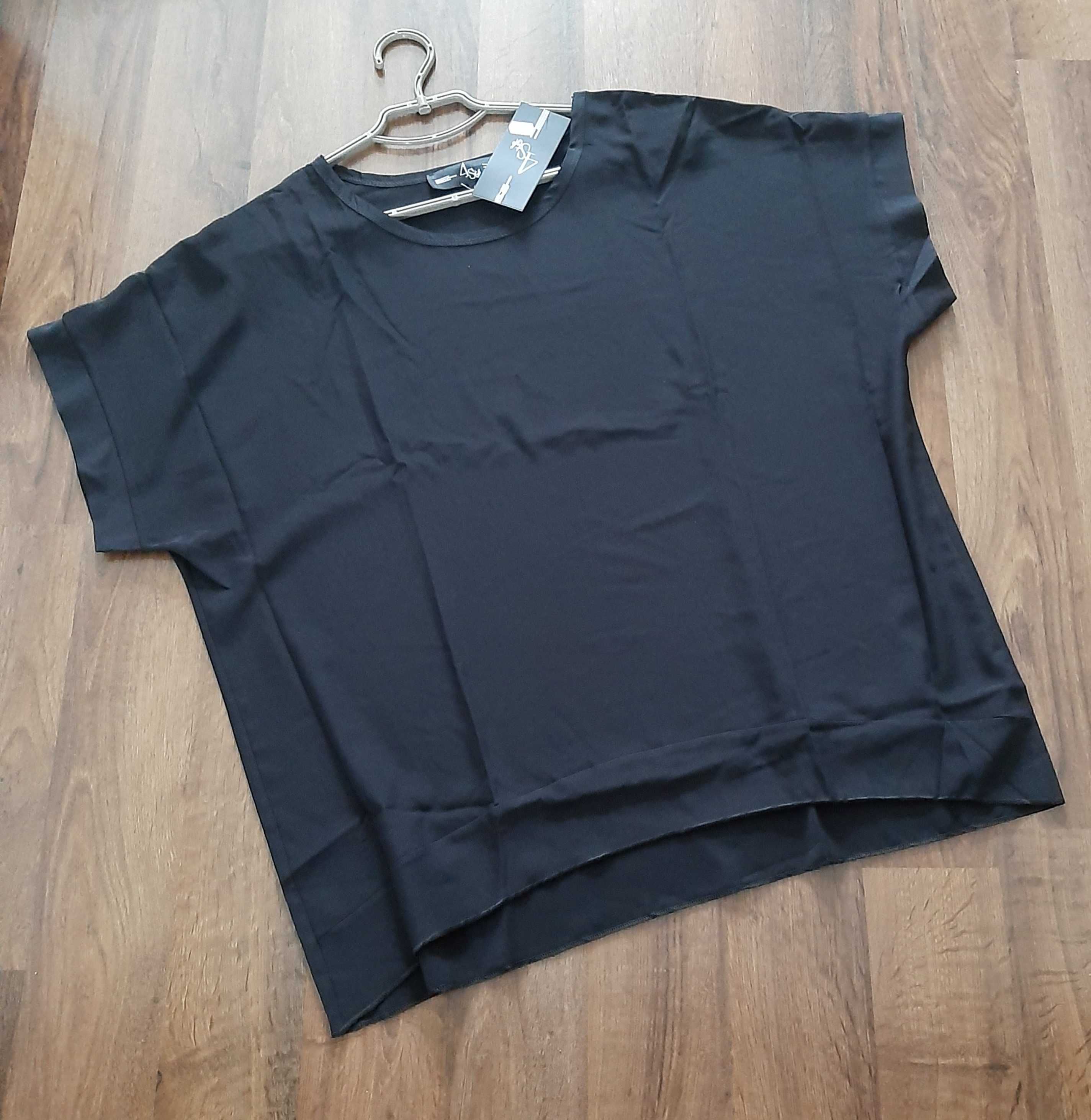 Шифоновая турецкая чёрная блуза oversize, легчайшая, трендовая
