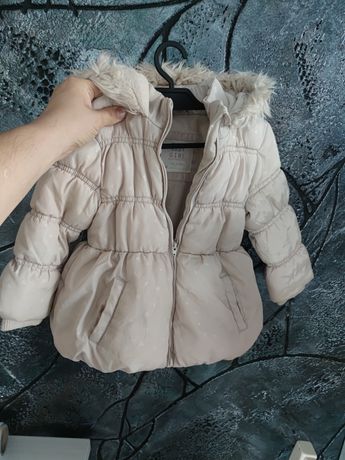 Zimowa kurtka dla dziewczynki płaszcz na zimę Rozmiar 92 Primark