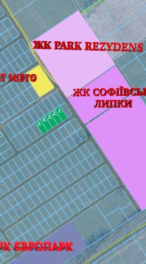 Продаж. Ділянка 9 (45) соток.  Софіївські Липки, Європарк