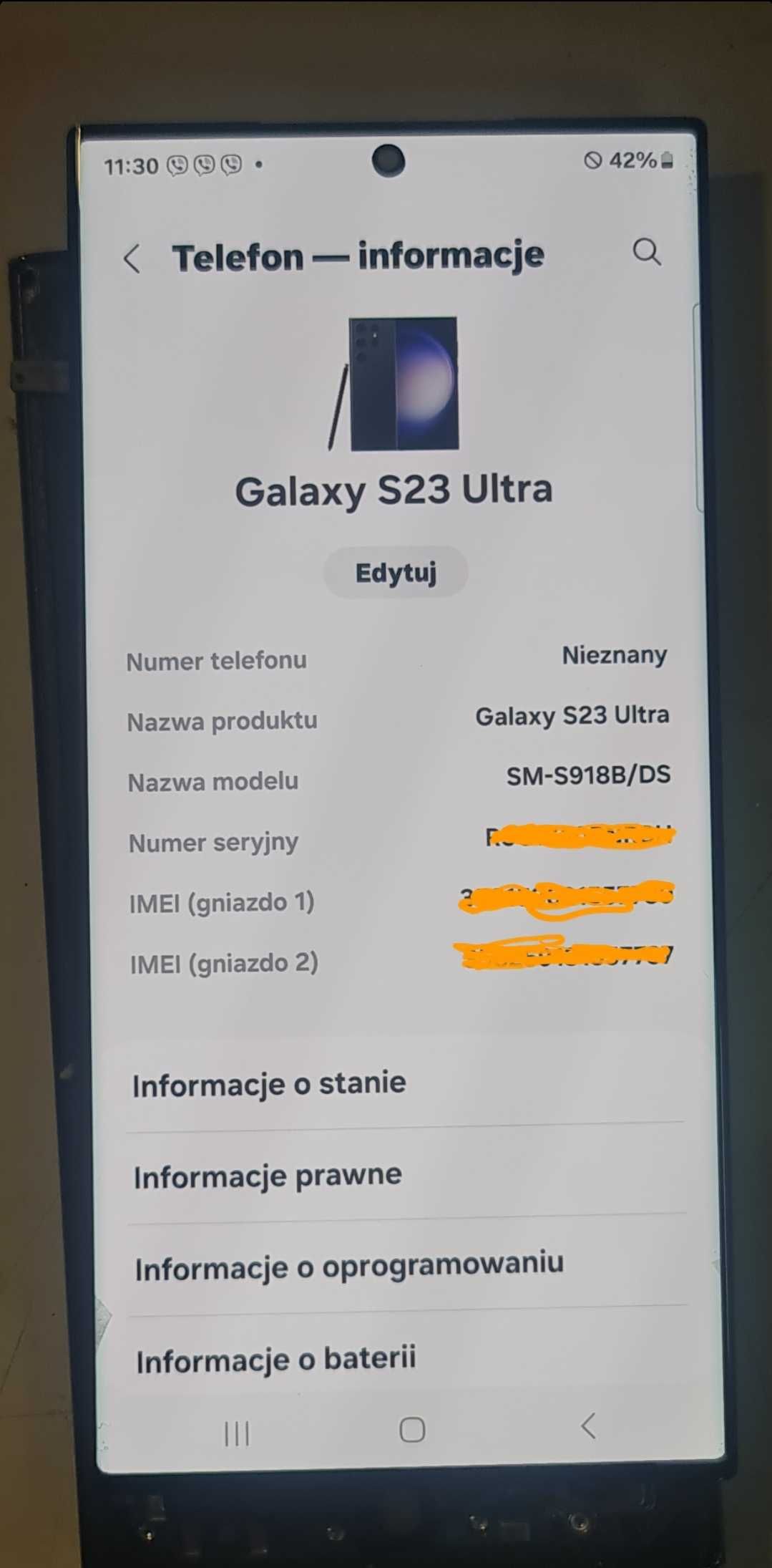 Oryginalny wyświetlacz Samsung Galaxy S23 ultra montaz gratis