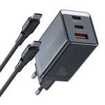 67W Usb, Sieciowa Usb-C Usb-C (Czarna) Ładowarka Usb-C, Ch-1543,