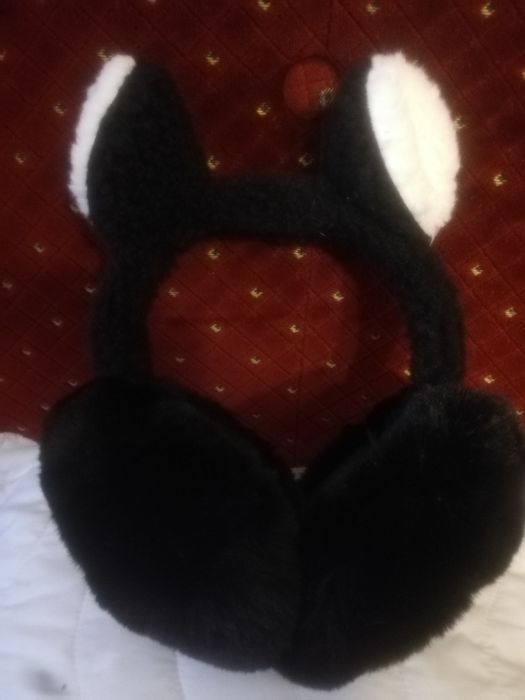 Nauszniki ocieplane kolor czarny