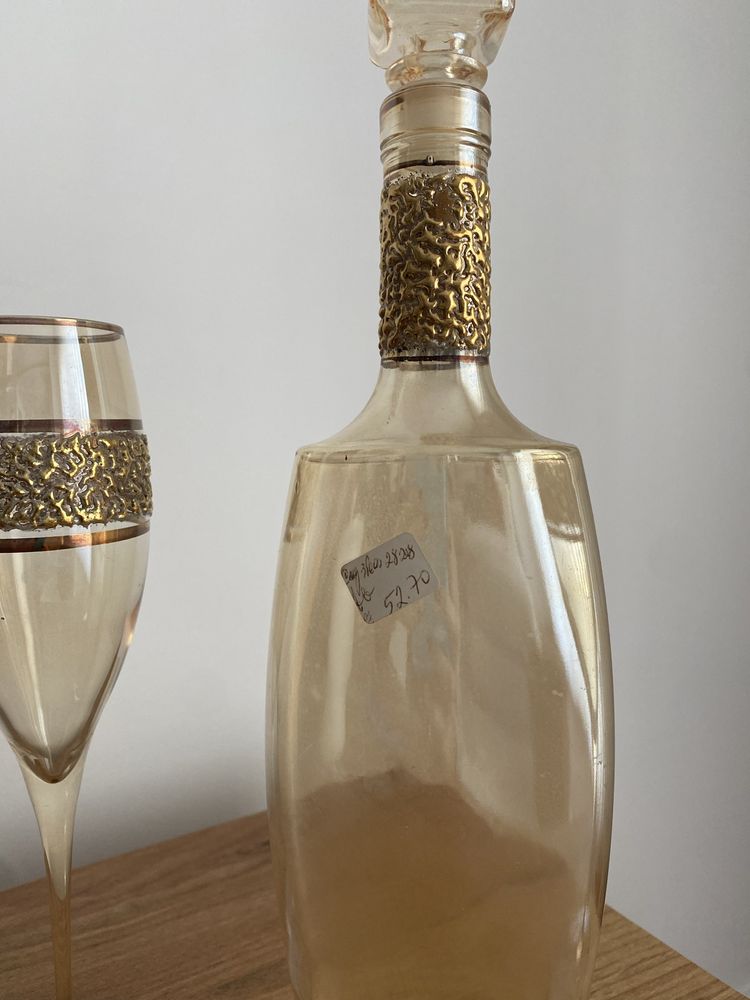 Garrafa e copos champanhe - conjunto italiano