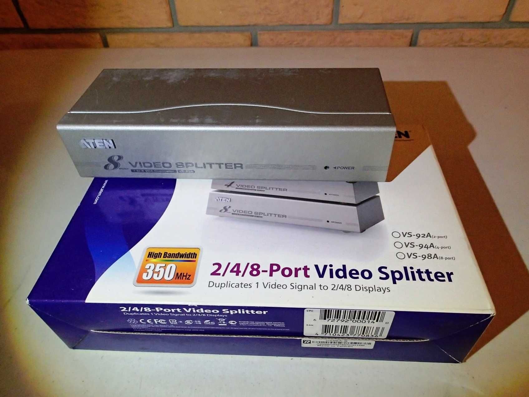 Rozdzielacz 8 port Video Splitter ATEN/ 1 to 8 VGA Duplicator VS-98A