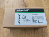 Manetka Microshift Advent-X na prostą kierownicę.