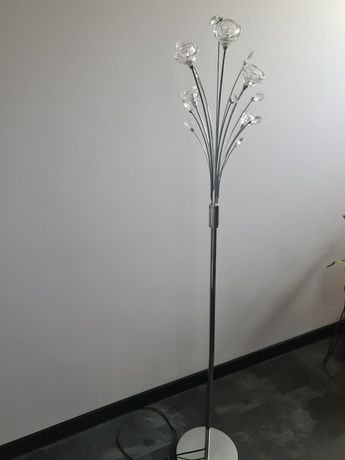 Lampa podłogowa 160 cm kwiaty kryształki