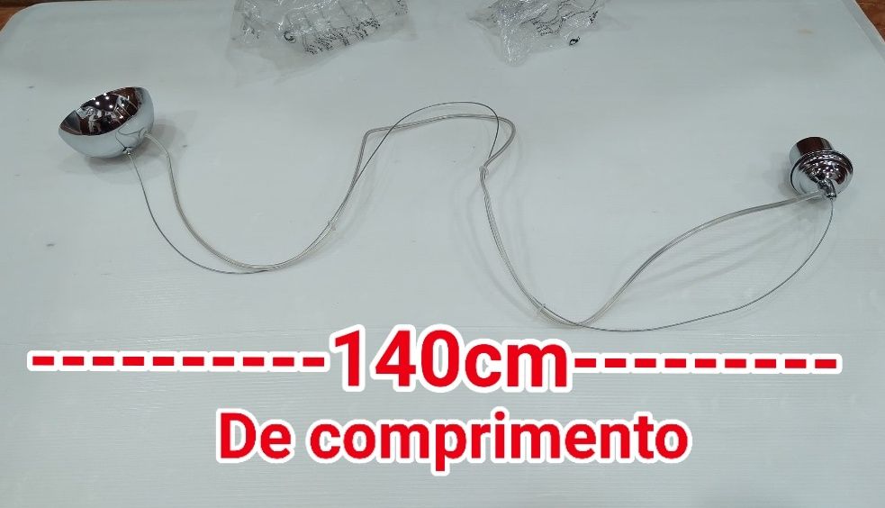 Cabo suspensão candeeiro teto casquilho E 27 casa quarto apartamento.
