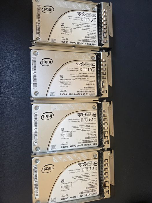 4x Dyski Intel S3610 poj 800GB serwer serwerowe