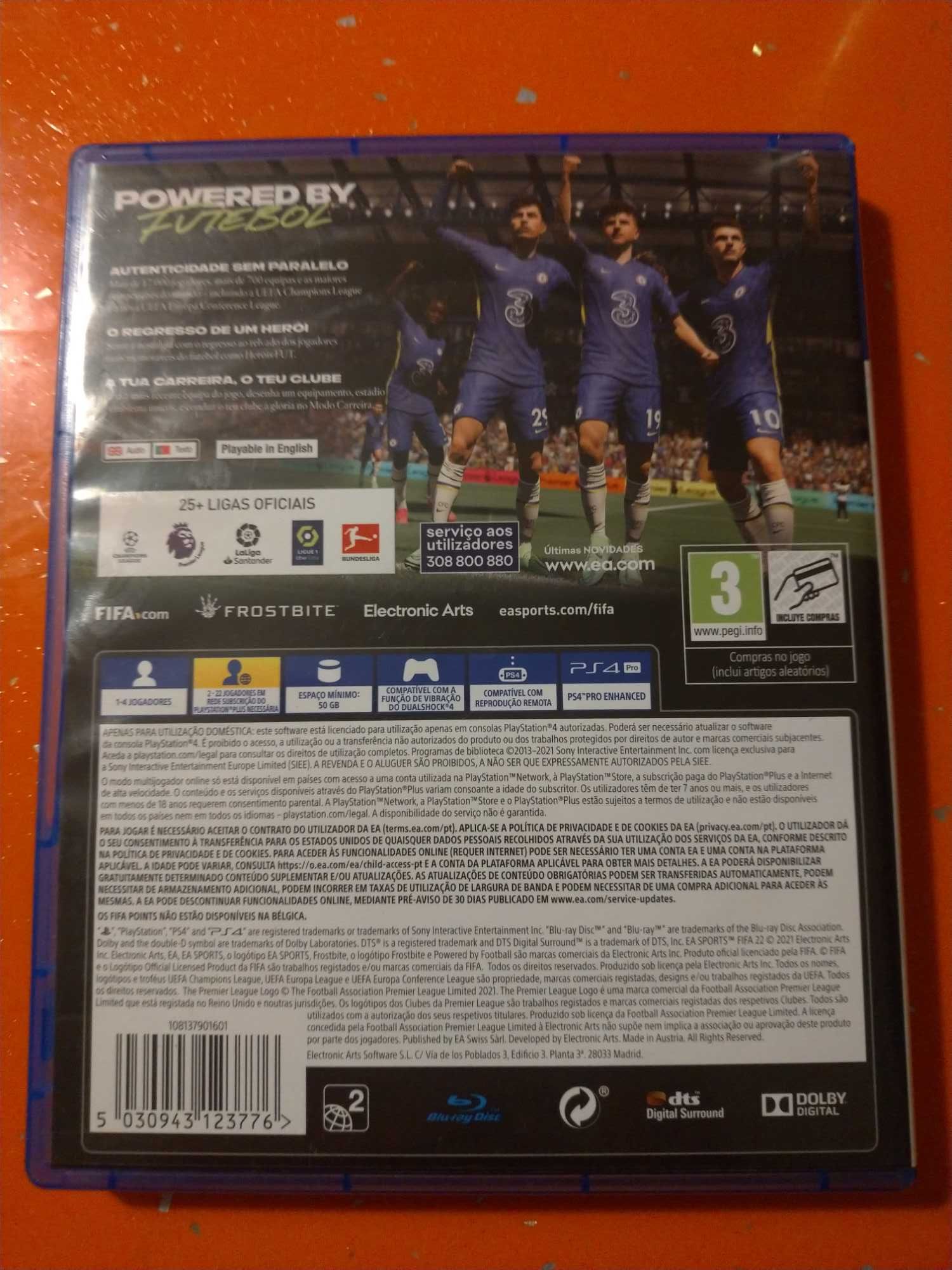 FIFA 22 para PS4 usado.