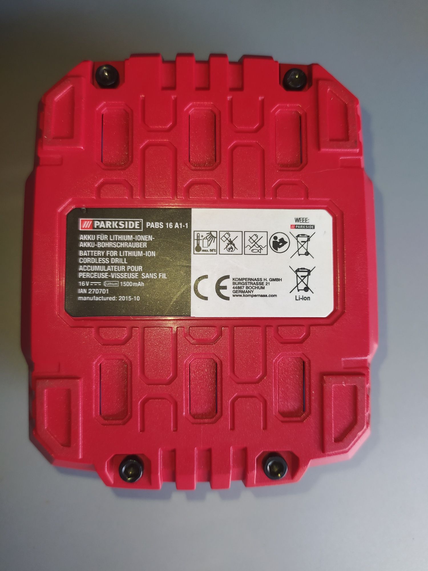 Parkside АКБ 16 volt вольт
