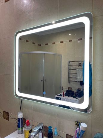 Зеркало с подсветкой LED в ванную, прихожую