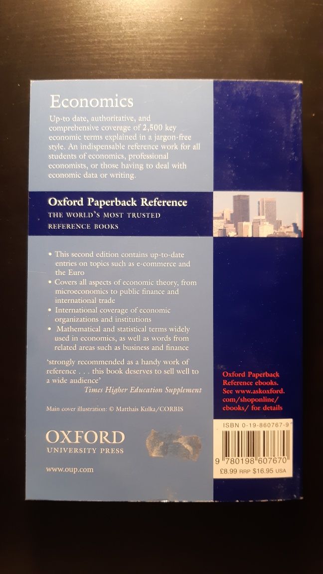 Oxford dictionary of Economics