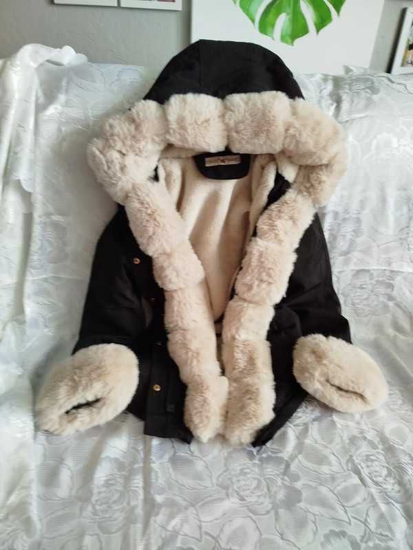 parka zimowa dla dziewczynki - 146/152cm