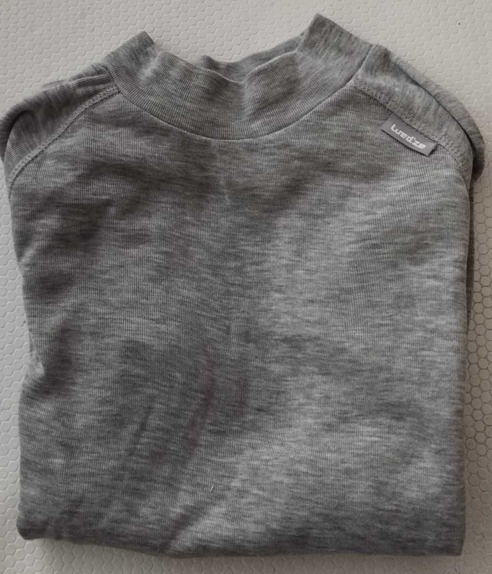 Camisola cinzenta térmica de Ski Criança