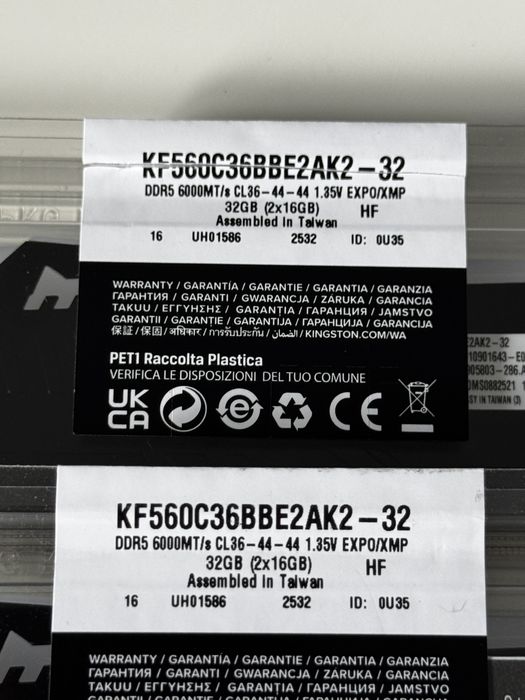 Pamięć RAM KINGSTON Fury Beast Black RGB 64GB (4x16GB) 6000MHz