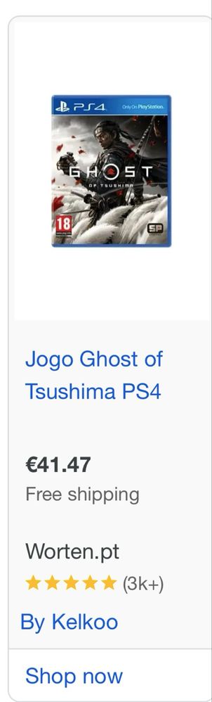 Ghost Of Tsushima  PS4 -Jogo
