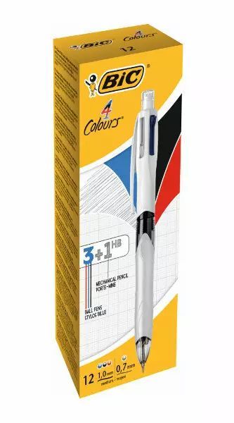 Długopis automatyczny 3kol Ołówek z Gumka Colours Bc A 12. BIC