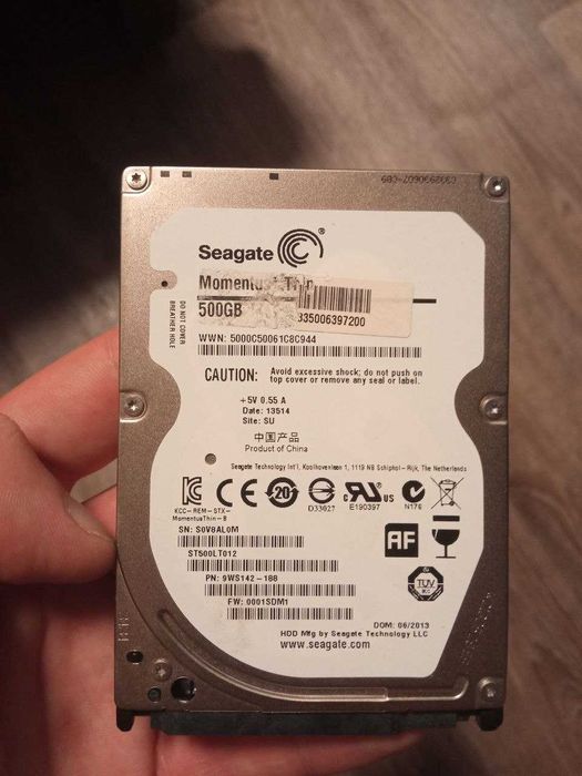 Жорсткий диск для ноутбука 2,5 дюйма на 500Гб Seagate ST500LT012 БВ
