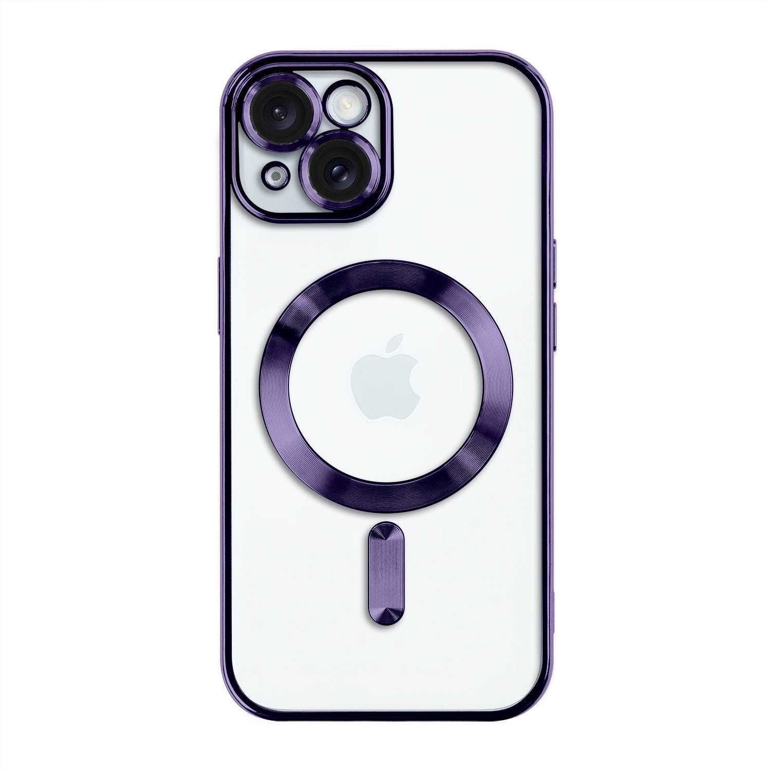 Plecki Silikonowe Etui Iphone 13/14/15Plus Pro Max Magsafe C Purpura