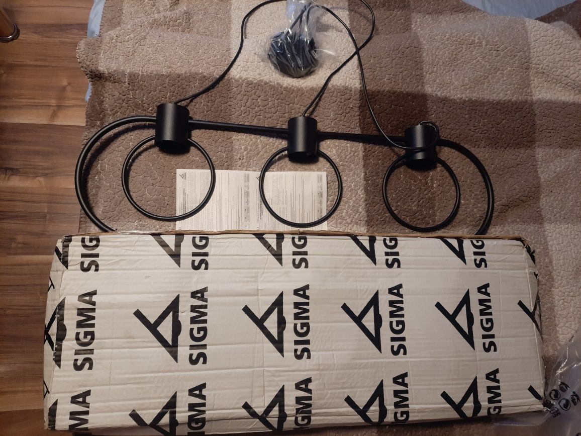 Lampa wisząca Fredo koło czarna