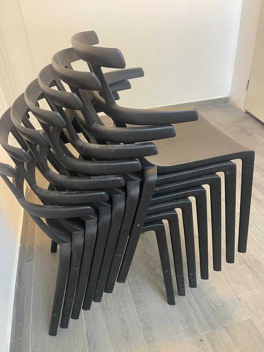 Cadeiras de Restaurante Estilo Japonês — Semi-Novas