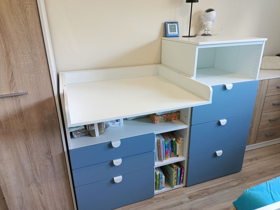 Przewijak z komodą i regałem Ikea samstad