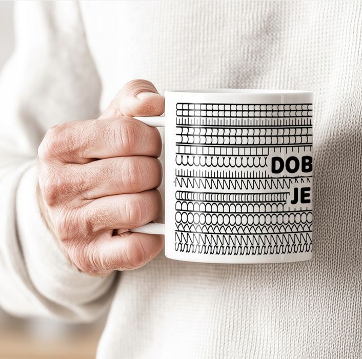 Kubek prezent śmieszny, dobrze że jesteś szkoda że ... Nowy zapakowany