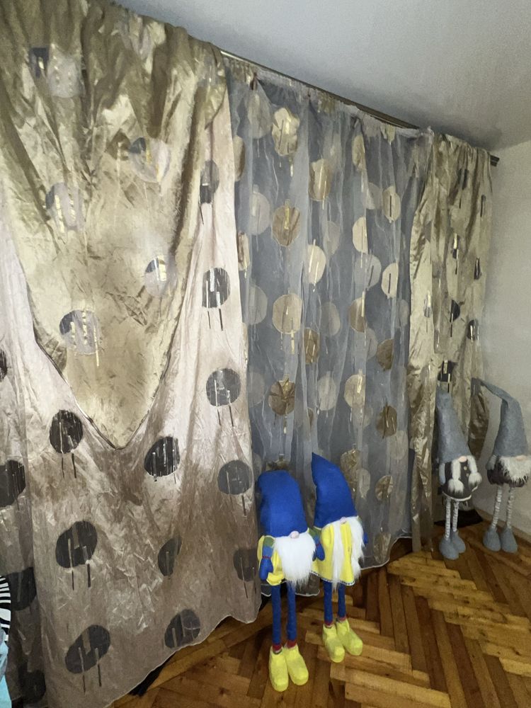 Шторы с гардиной