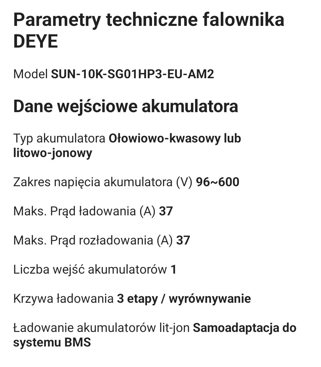 deye 10 kw hv nowy