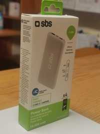 Powerbank SBS 
Fast Charge (10000 mAh - 2 USB - 1 MicroUSB - Branco)
