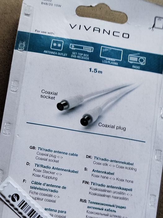 Kabel antenowy coaxial 1.5 M