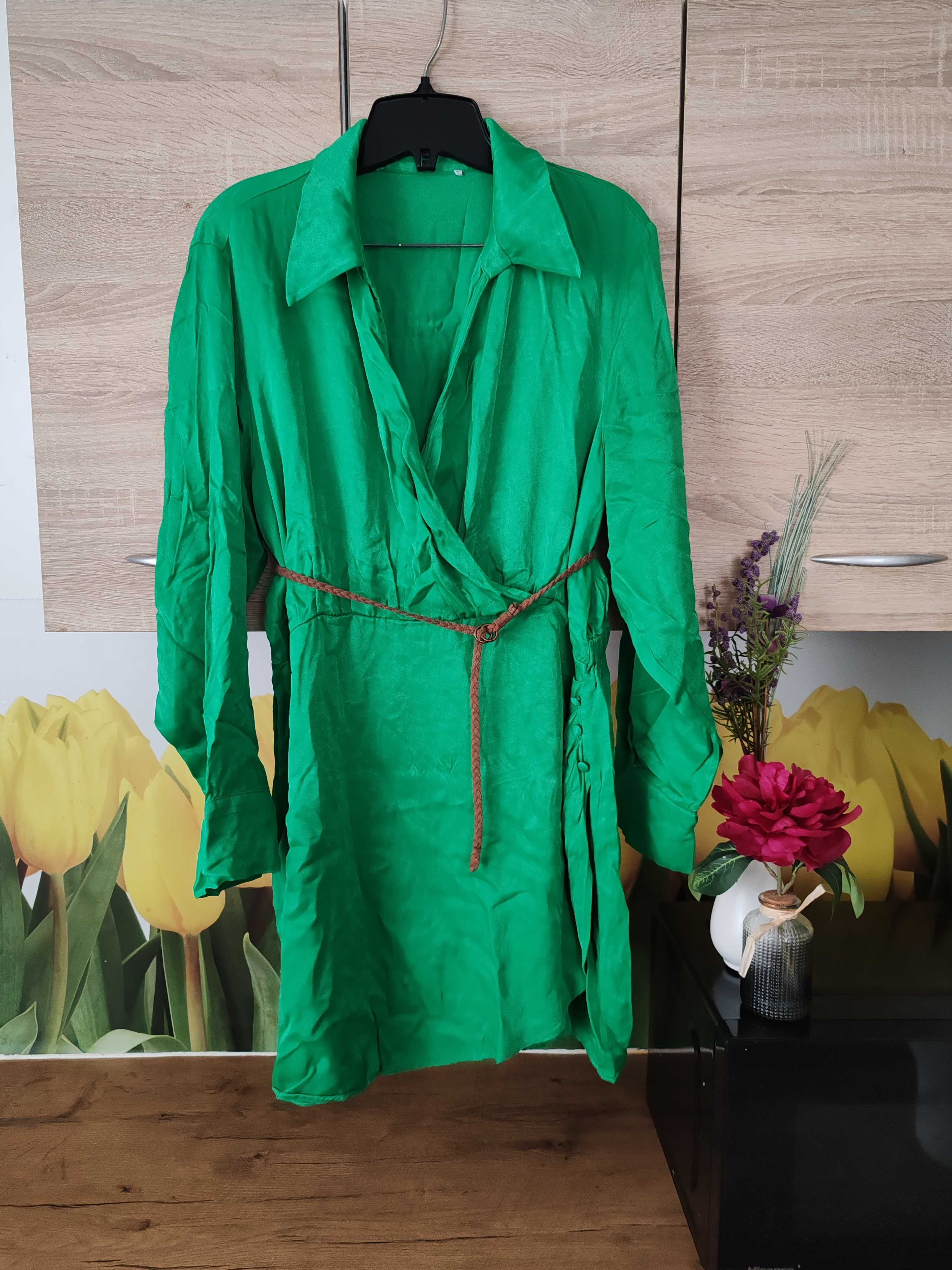 Śliczna koktajlowa mini sukienka Primark rozmiar 48 wiskoza