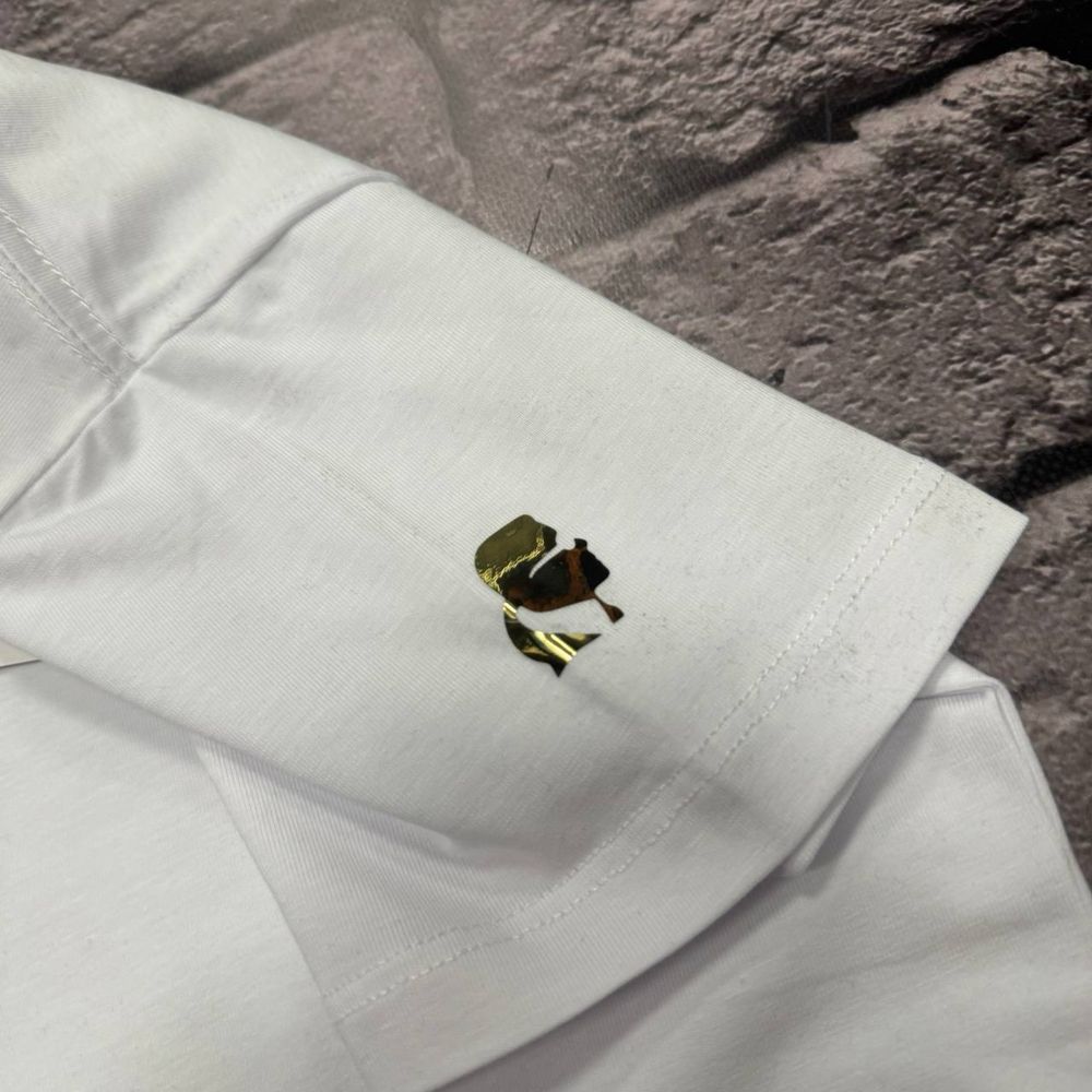 НОВЫЙ СЕЗОН 2024 женская белая футболка Karl Lagerfeld размеры: s-xxl