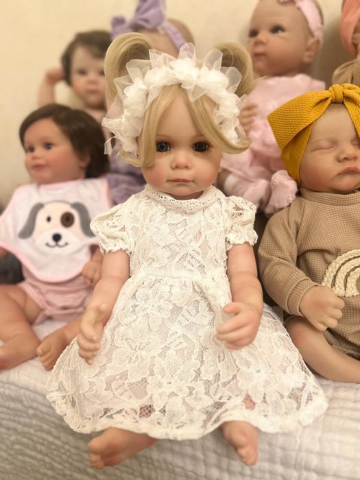 Лялька реборн Reborn вінілова реалістична як немовля дівчинка