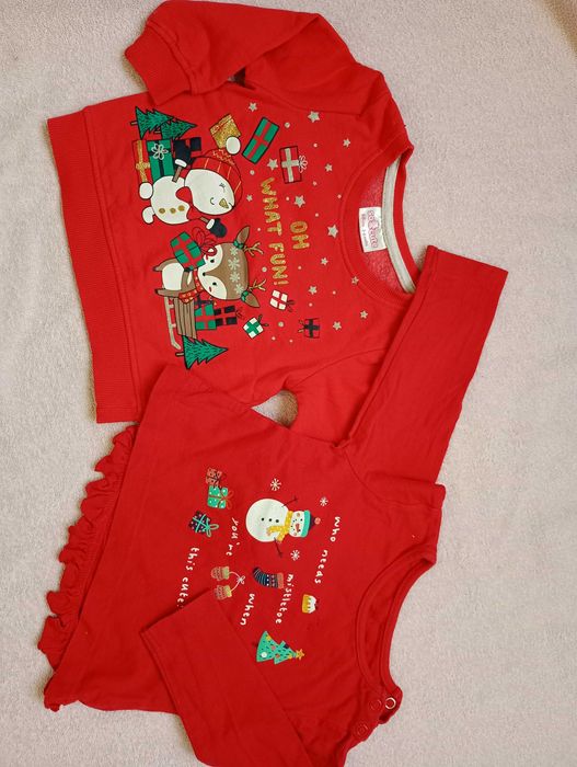 Bluzy bluzki świąteczne dziewczęce rozm. 68