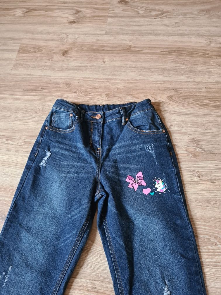 Spodnie jeans dziewczęce