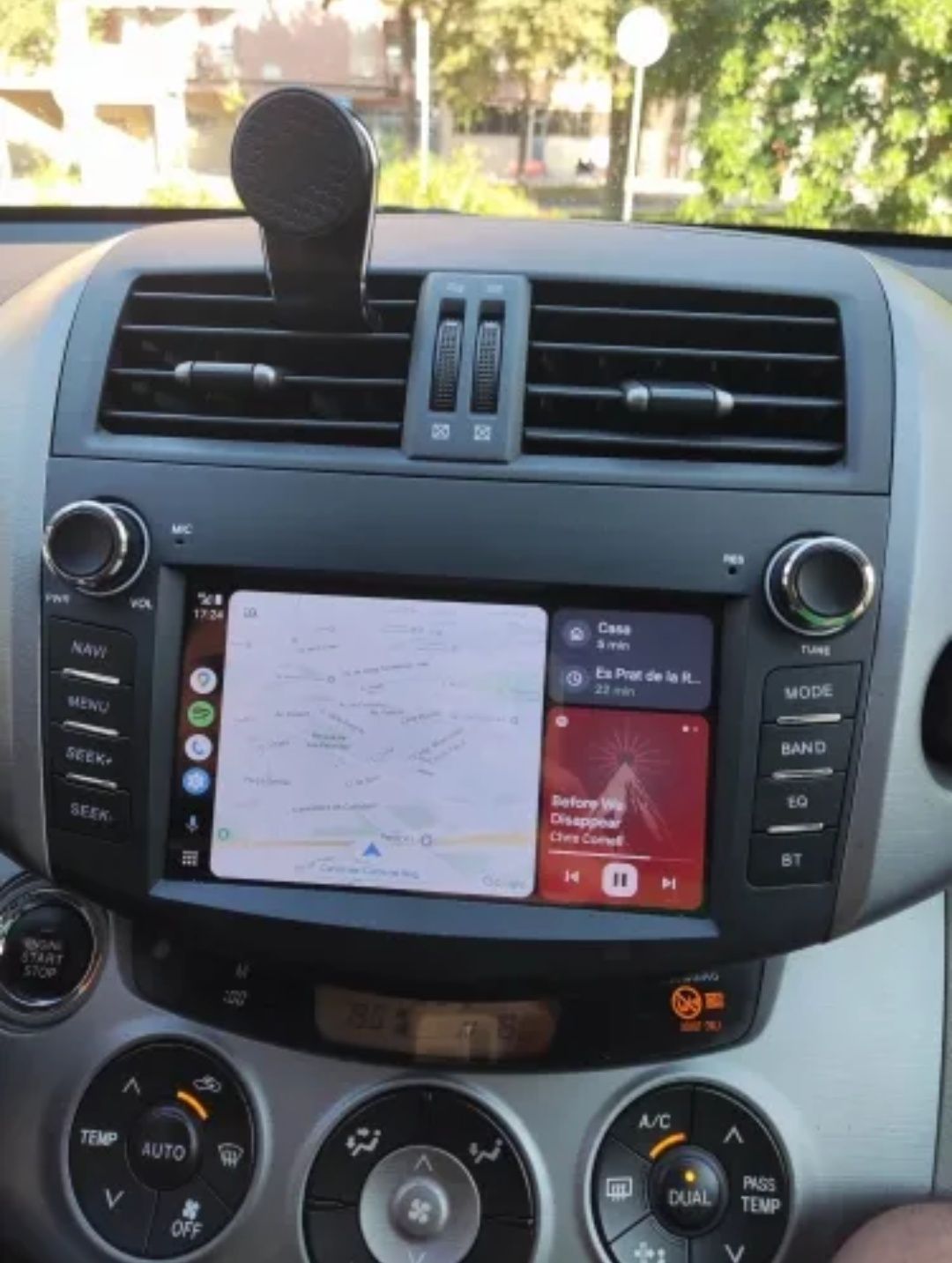 Rádio Android 12 com GPS Toyota Rav4 (Artigo Novo)