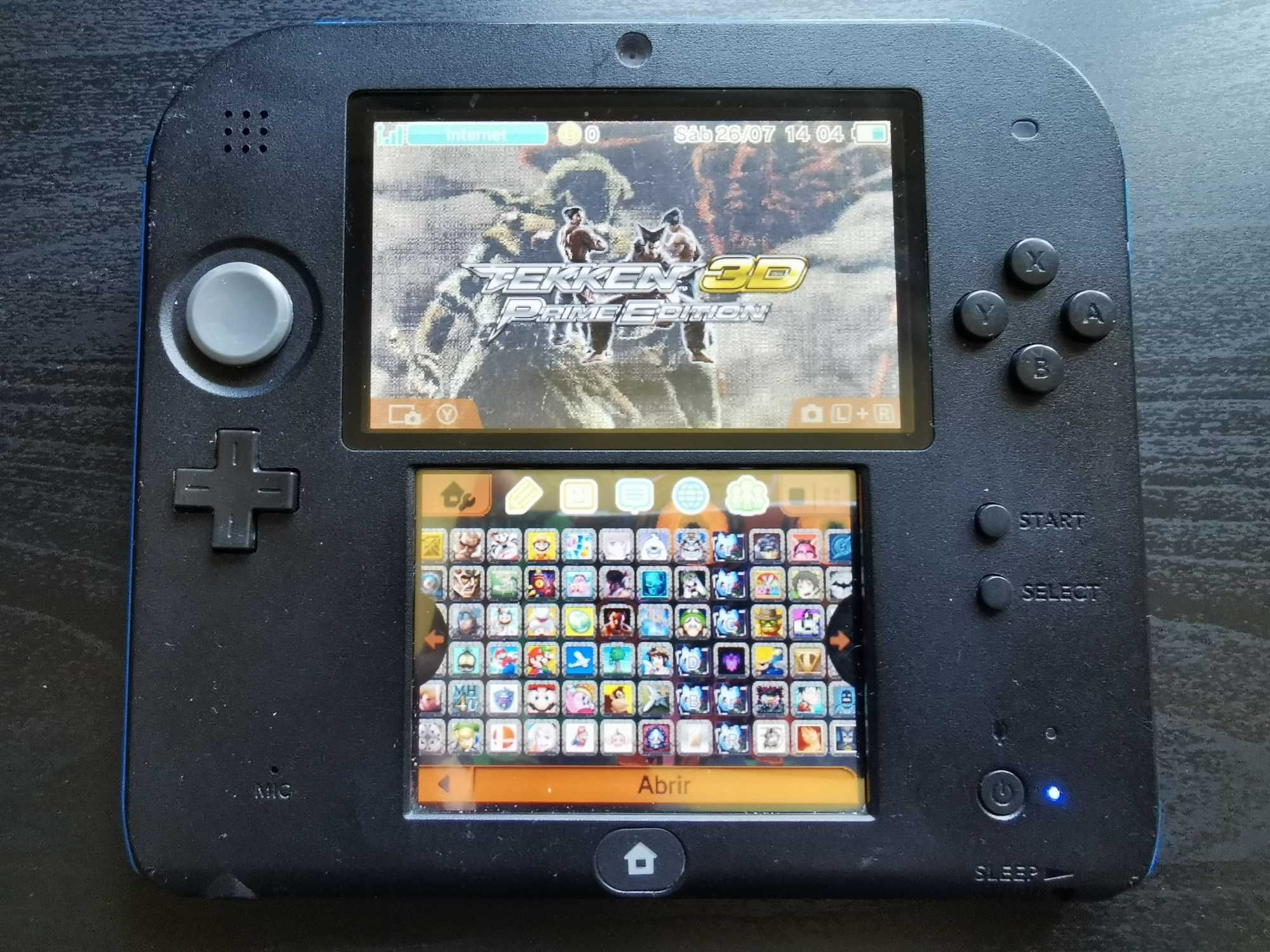 Nintendo 2ds desbloqueada, 128GB + jogos