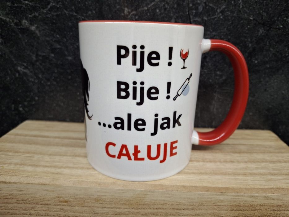 Kubek walentynki mąż żona zakochanych