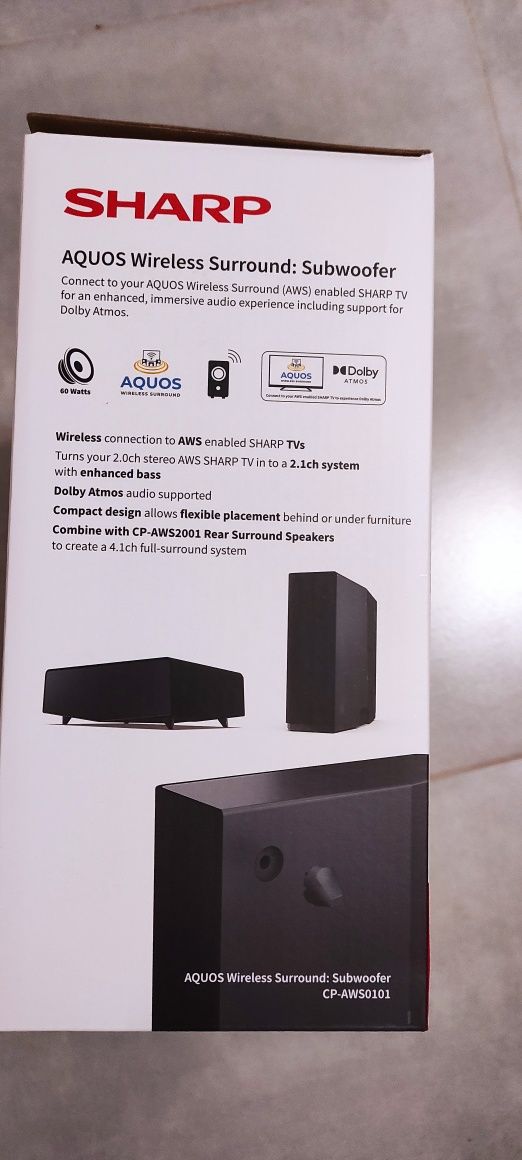 Subwoofer SHARP AQUOS CP-AWS0101
