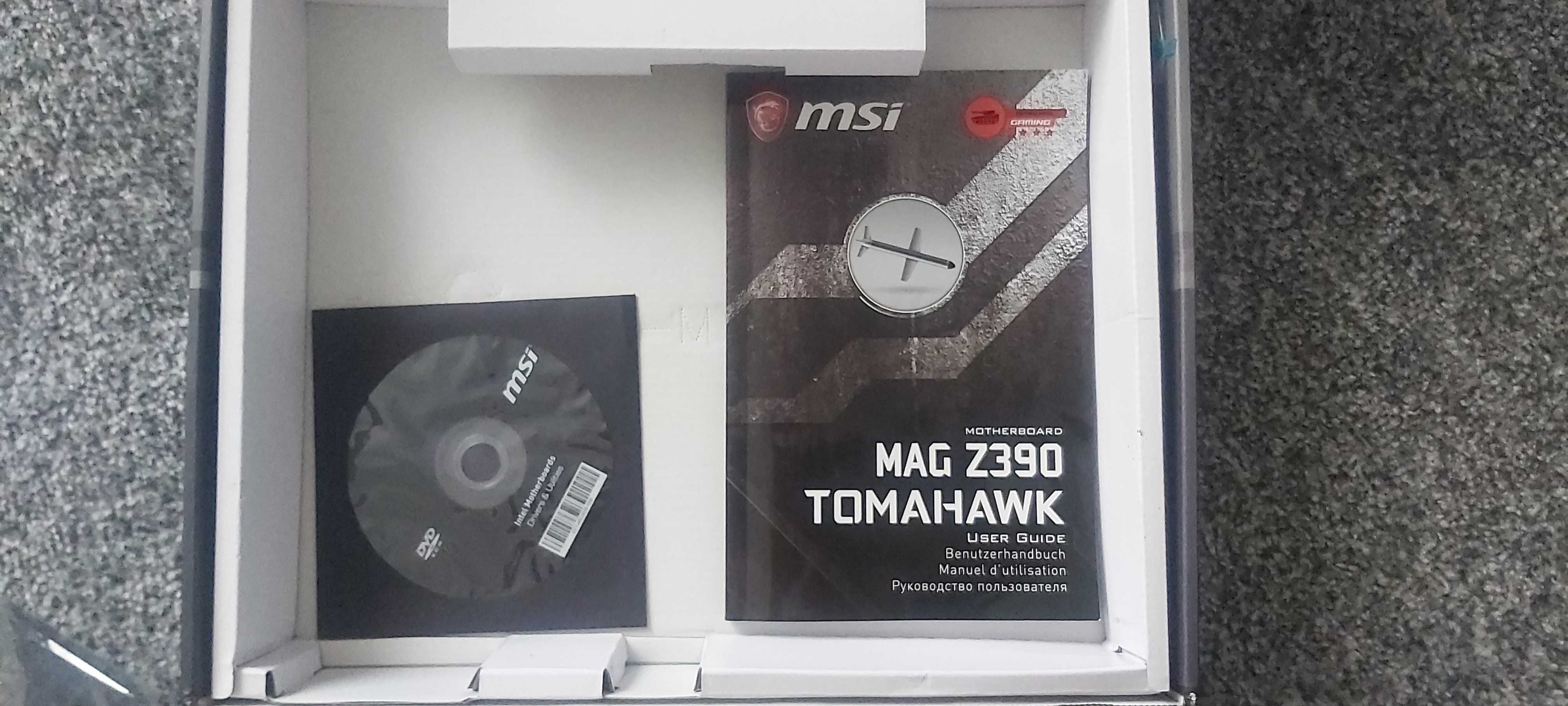 Płyta glówna MSI MAG Z390 TOMAHAWK+procesor i5 9600KF 3.7 GHz