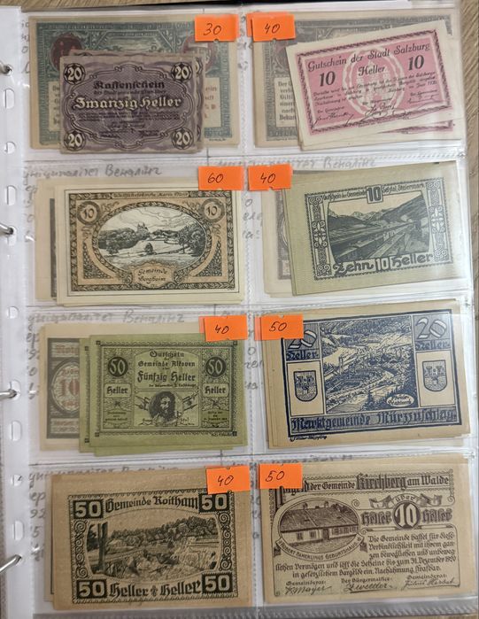 Банкноти 1920 Австрія Нотгельди