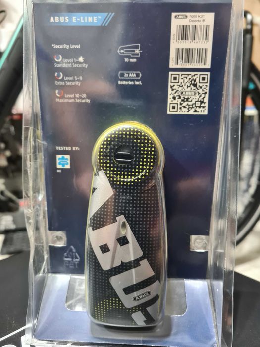 Cadeado de Disco Abus Detecto 7000 RS1 Pixel Yellow - NOVO